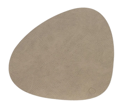 Lind DNA Curve L Hippo Placemat Warm Grey (Set van 4)