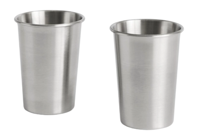 HAY Outdoor Market Steel Cup Beker Medium (Set van 2)