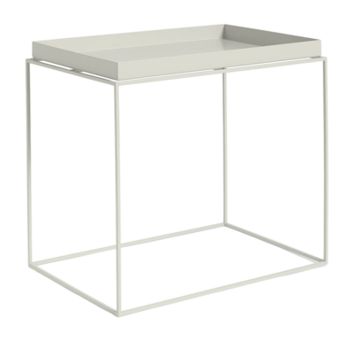 HAY Tray Bijzettafel Warm Grey Large L40 x W60 x H54 cm