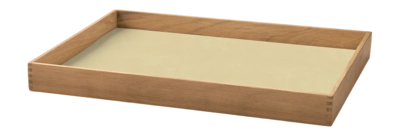 Lind DNA Square M Even Dienblad Lemon Sorbet / Teak Nupo