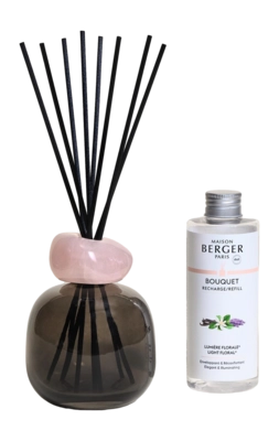 Maison Berger Minéral Geurstokjes Noir Quartz Rose 180ML Lumière Florale / Light Floral
