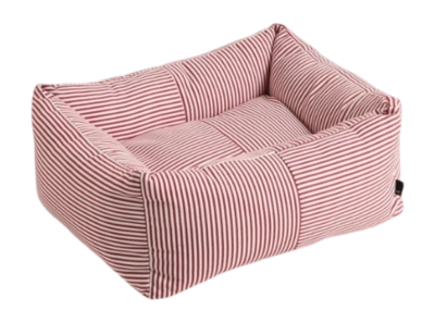 HAY Dogs Bed Zip Hondenkussen Red And White Stripe X-Small
