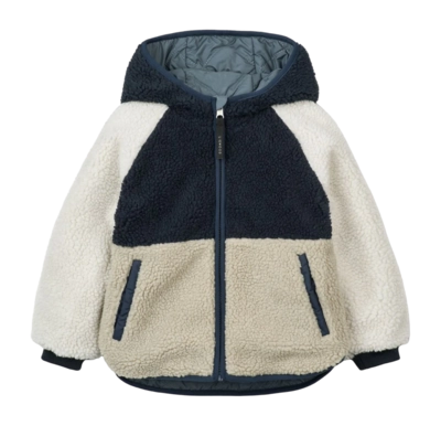 Liewood Jackson Reversible Jacket Jas Jongens en meisjes Whale Blue Multi Mix Kids
