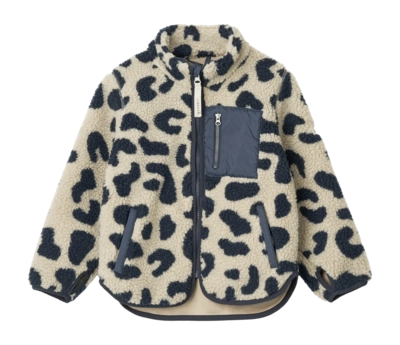 Liewood Nolan Pile Jacket Jas Jongens en Meisjes Mega Leo Mist Kids