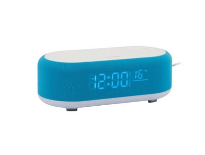 Karlsson - Alarm Clock Vogue w. Phone Charger And Blue Tooth Blauw