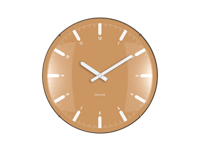 Karlsson - Wall Clock Realista Dome Geel