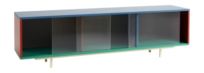 HAY Colour Cabinet Kast Multi W. Glass Doors Floor Large