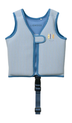 Liewood Dove Seersucker Kinder Zwemvest Y/D Stripe Riverside / Creme De La Creme 2-3 Jaar