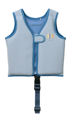 Liewood Dove Seersucker Kinder Zwemvest Y/D Stripe Riverside / Creme De La Creme 3-6 Jaar