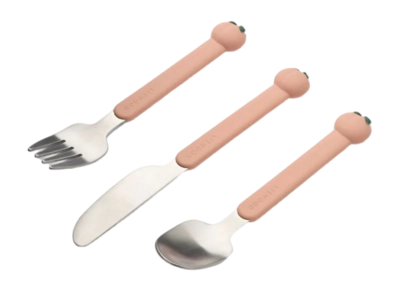 Liewood Tove Peach Cutlery Set Kinderbestekset Kids Peach / Pale Tuscany Multi Mix