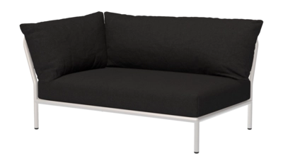 Houe Level 2 Corner Left Loungeset Module Char Muted White