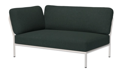 Houe Level Corner Left Loungeset Alpine Module Frame Muted White Cushion Alpine