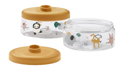 Liewood Dominique Lunchbox Around The World Sandy Food Tritan 500 ml (Set van 2)