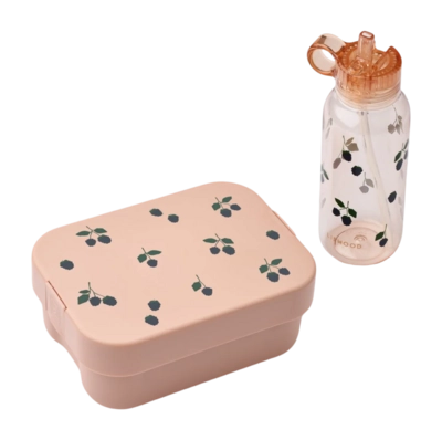 Liewood Chelsey Printed Lunchbox Set Lunchbox Set Jongens en meisjes Berry / Pale Tuscany Kids