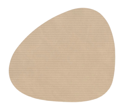 Lind DNA Glass Mat Curve Corduroy Onderzetter Nupo Sand (Set van 4)