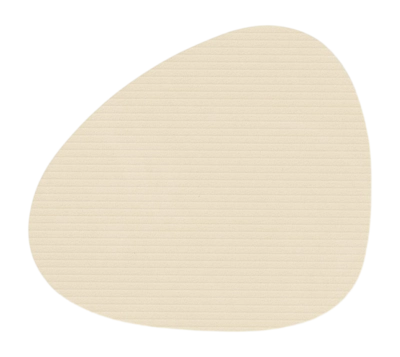 Lind DNA Glass Mat Curve Corduroy Onderzetter Vanilla Nupo (Set van 4)