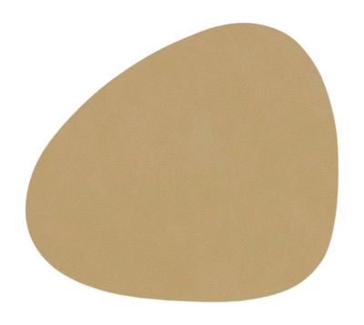 Lind DNA Glass Mat Curve Onderzetter Khaki Nupo (Set van 4)
