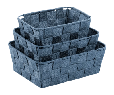 Kela Alvero Opbergmand Blauw Assorti Set van 3