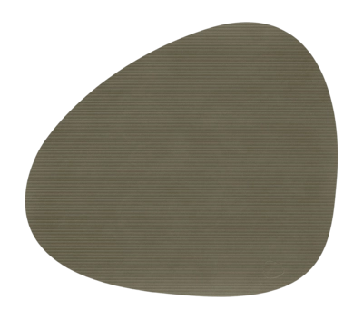 Lind DNA Corduroy Placemat Army Green Glass Mat Curve L Nupo (Set van 4)