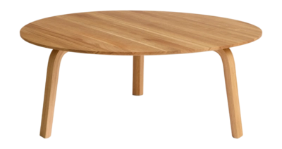 HAY Bella Coffee Salontafel Oiled Solid Oak Solid Tabletop And Veneer Legs Ø80 x H32 cm