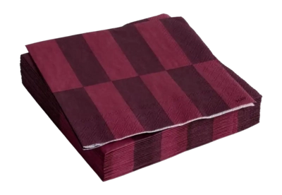 HAY Pattern Napkins Cocktail Servet Bordeaux And Wine (Set van 20)