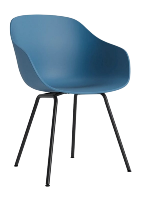 HAY AAC226 Stoel Azure Blue Black Powder Coated Steel Base Standard Glider 2.0 Shell
