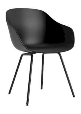 HAY AAC226 Stoel Black Black Powder Coated Steel Base Standard Glider Black 2.0 Shell