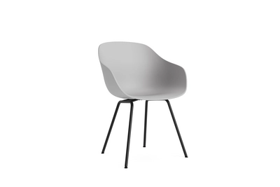 HAY AAC226 Stoel Concrete Grey Black Powder Coated Steel Base Standard Glider 2.0 Shell