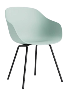 HAY AAC226 Stoel Dusty Mint Black Powder Coated Steel Base Standard Glider 2.0 Shell