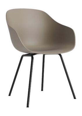 HAY AAC226 Stoel Khaki Black Powder Coated Steel Base Standard Glider 2.0 Shell