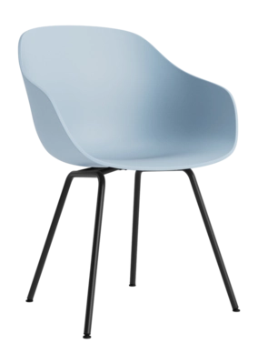 HAY AAC226 Stoel Slate Blue Black Powder Coated Steel Base Standard Glider 2.0 Shell