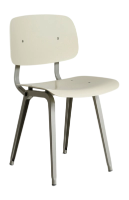 HAY Revolt Stoel Beige Powder Coated Steel Base Standard Glider 3.0 Rice