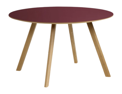HAY CPH25 Tafel Burgundy eiken frame met watergedragen lak 120 x H74 cm