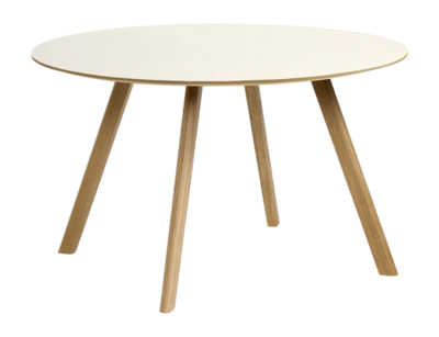 HAY CPH25 Tafel Off-White Water-Based Lacquered Oak Frame 120 x H74 cm