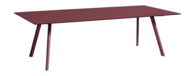 HAY CPH30 Tafel Bordeaux watergedragen gelakt eiken frame Burgundy L250 x W120 x H74 cm