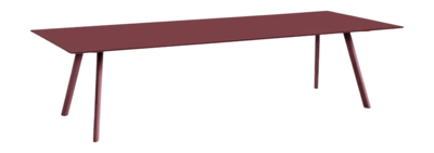 HAY CPH30 Tafel Bordeaux Burgundy Water-Based Lacquered Oak Frame L300 x W120 x H74 cm