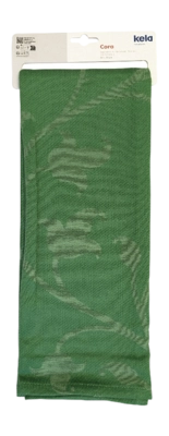 Kela Cora Theedoek Groen Bloem 50 x 70 cm