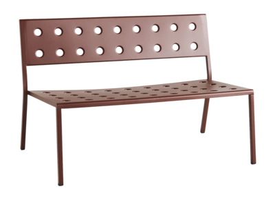 HAY Balcony Tuinbank Iron Red (113,5 x 69 x 72 cm)