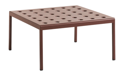 HAY Balcony Tuintafel Iron Red Low Table Powder Coated Steel (75 x 76 x 39 cm)