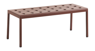 HAY Balcony Tuintafel Iron Red Low Table Powder Coated Steel (96,5 x 41 x 39 cm)