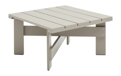 HAY Crate Tuintafel London Fog Low Table Water-Based Lacquered Pinewood (75,5 x 75,5 x 40 cm)