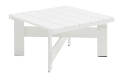 HAY Crate Tuintafel White Low Table Water-Based Lacquered Pinewood (75,5 x 75,5 x 40 cm)