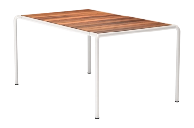 Houe Avanti Dining Table Tuintafel Thermo Ash Muted White 153 x 98 cm