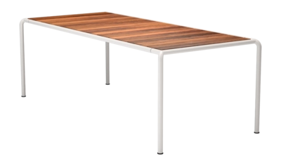Houe Avanti Dining Table Tuintafel Thermo Ash Muted White 222 x 98 cm
