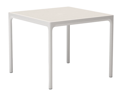 Houe Four Aluminum Table Tuintafel Muted White 90 x 90 cm