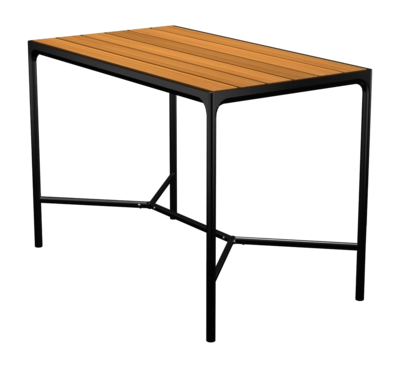 Houe Four Bartafel Bamboo Black 160 x 90 cm