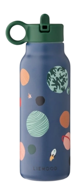 Liewood Falk Water Bottle 350 ml Waterfles Jongens en meisjes Universe / Classic Navy Kids