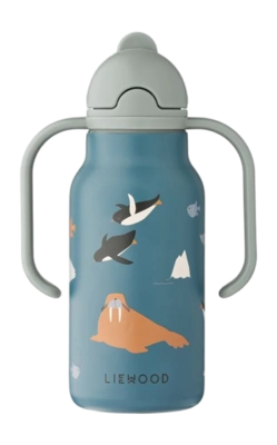 Liewood Kids Kimmie Water Bottle 250 ml Waterfles Jongens en meisjes Arctic Sea / Ocean View